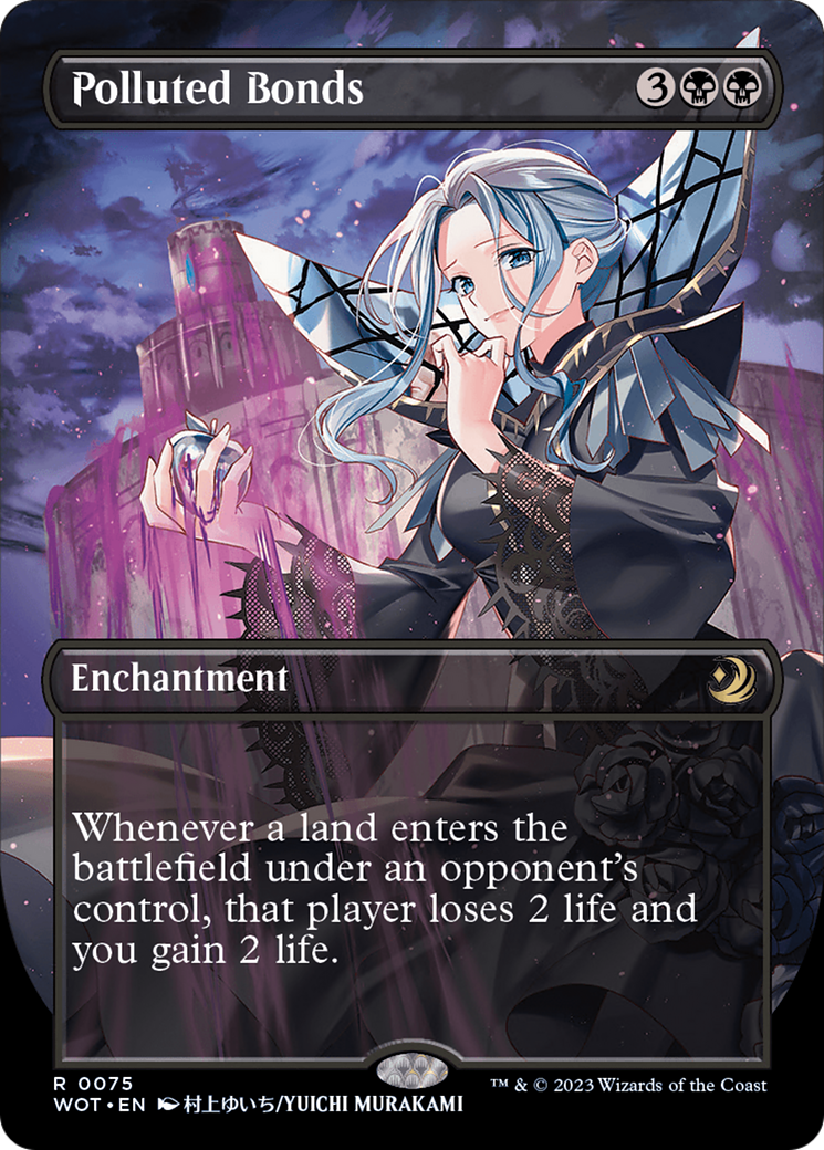 {R} Polluted Bonds (Anime Borderless) [Wilds of Eldraine: Enchanting Tales][WOT 075]