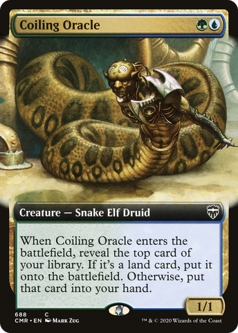 {C} Coiling Oracle (Extended Art) [Commander Legends][CMR 688]