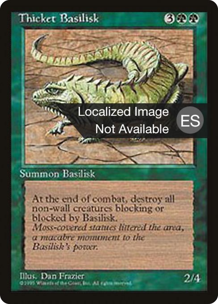 {F} Thicket Basilisk [Fourth Edition (Foreign Black Border)][FBB 4ED 274]