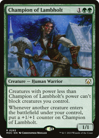 {R} Champion of Lambholt [March of the Machine Commander][MOC 293]