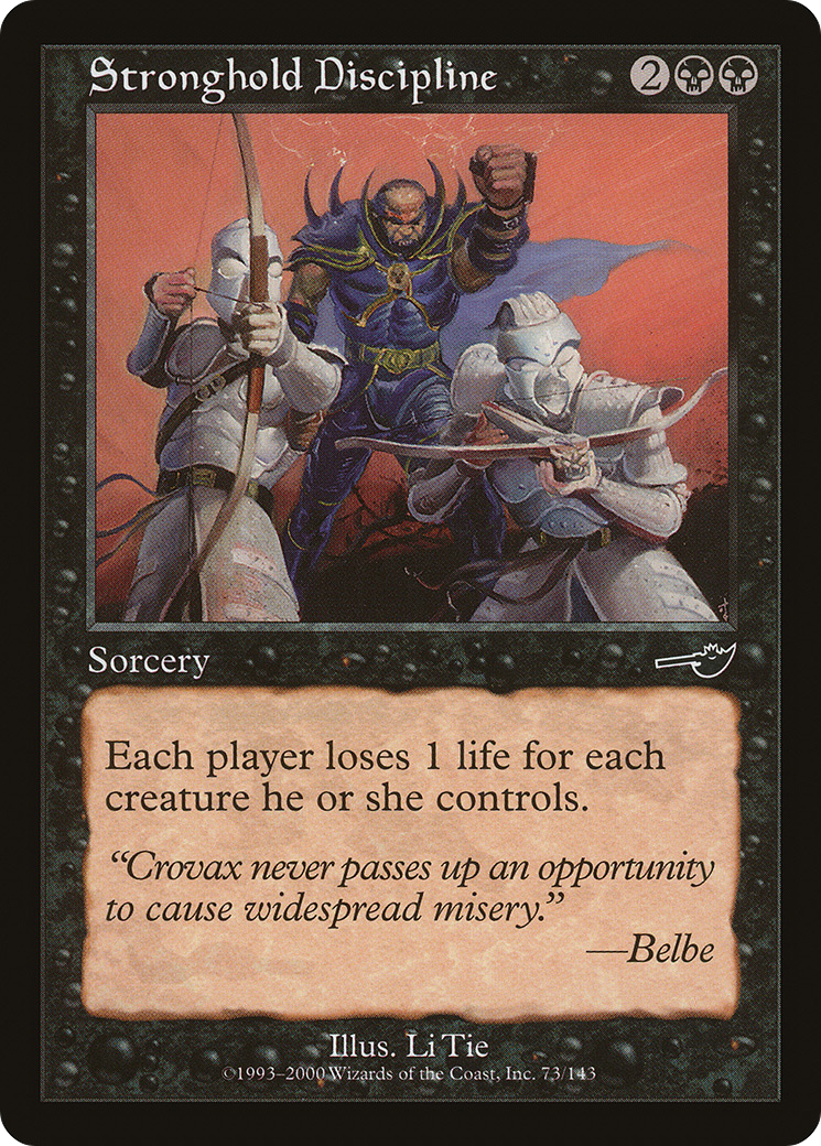 {C} Stronghold Discipline [Nemesis][NEM 073]