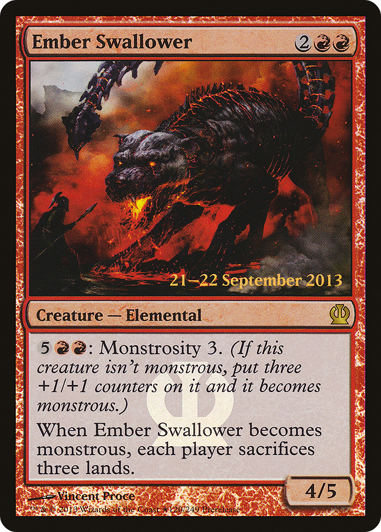 {R} Ember Swallower [Theros Prerelease Promos][PR THS 120] - Misty Mountain Games