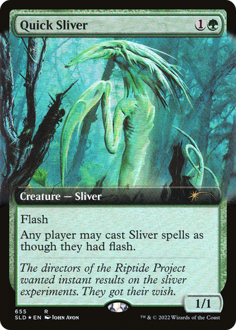 {R} Quick Sliver (Extended Art) [Secret Lair Drop Promos][SLD 655]
