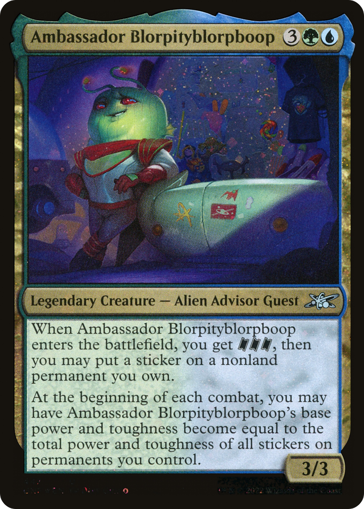 {C} Ambassador Blorpityblorpboop (Galaxy Foil) [Unfinity][UNF 447]