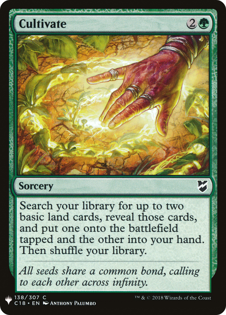 {C} Cultivate [Mystery Booster][LS C18 138]
