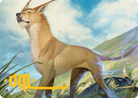 {A} Blink Dog Art Card (Gold-Stamped Signature) [Dungeons & Dragons: Adventures in the Forgotten Realms Art Series][GS AAFR 020]