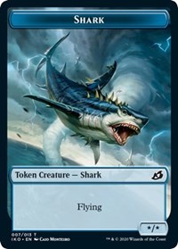 {T} Shark // Human Soldier (005) Double-sided Token [Ikoria: Lair of Behemoths Tokens][TIKO 007]