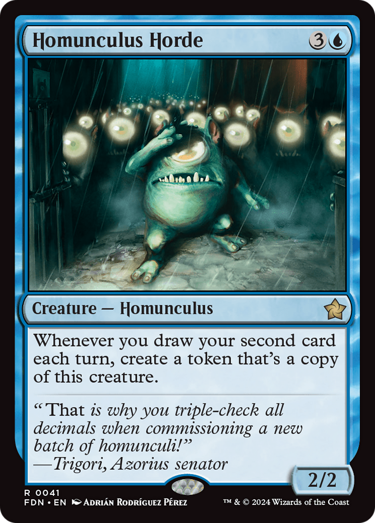 {@R} Homunculus Horde [Foundations][FDN 041]
