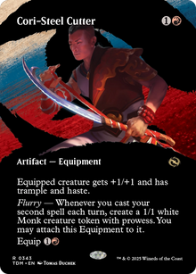 {@R} Cori-Steel Cutter (Borderless) [Tarkir: Dragonstorm][TDM 343]