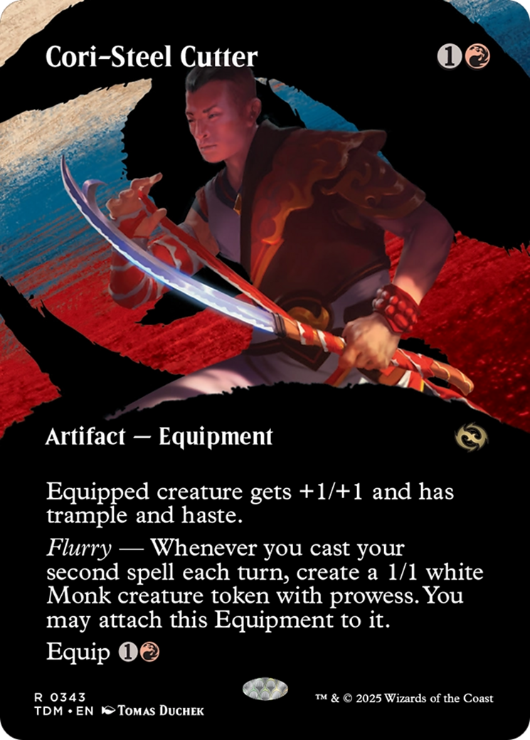{@R} Cori-Steel Cutter (Borderless) [Tarkir: Dragonstorm][TDM 343]
