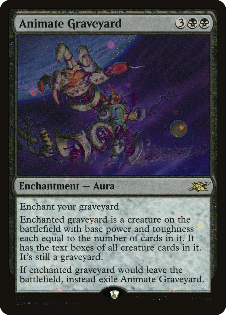 {R} Animate Graveyard (Galaxy Foil) [Unfinity][UNF 351]