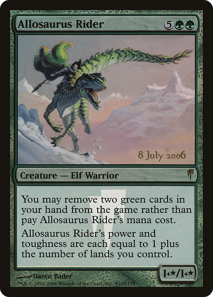 {R} Allosaurus Rider [Coldsnap Promos][PR CSP 101] - Misty Mountain Games