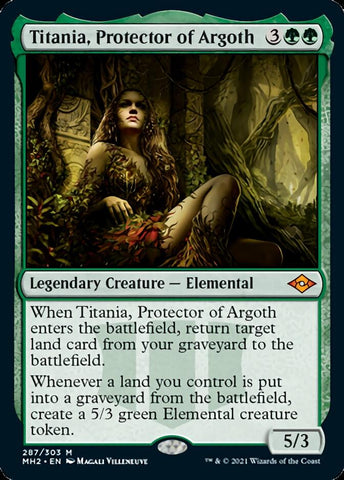 {R} Titania, Protector of Argoth (Foil Etched) [Modern Horizons 2][ET MH2 287]