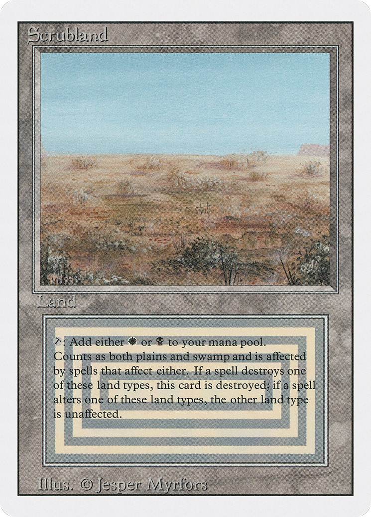 {R} Scrubland [Revised Edition][3ED 286] - Misty Mountain Games