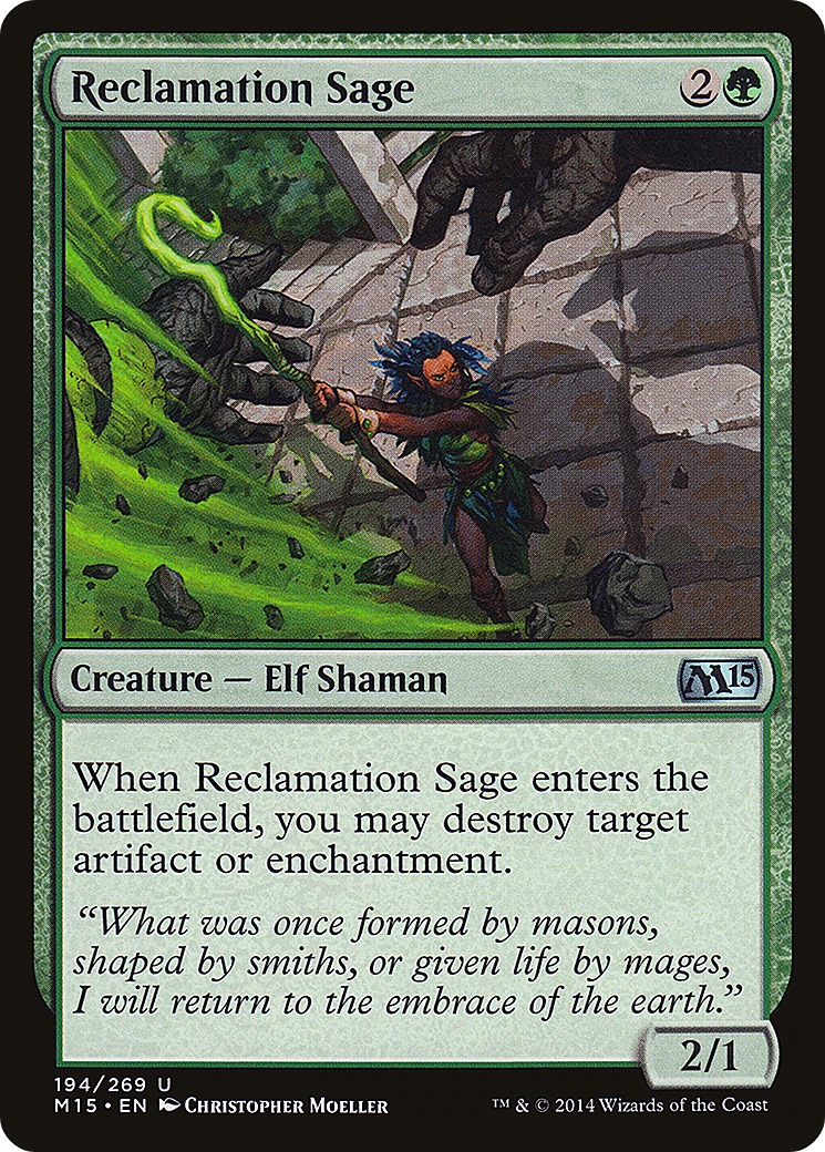 {C} Reclamation Sage [Magic 2015][M15 194] - Misty Mountain Games