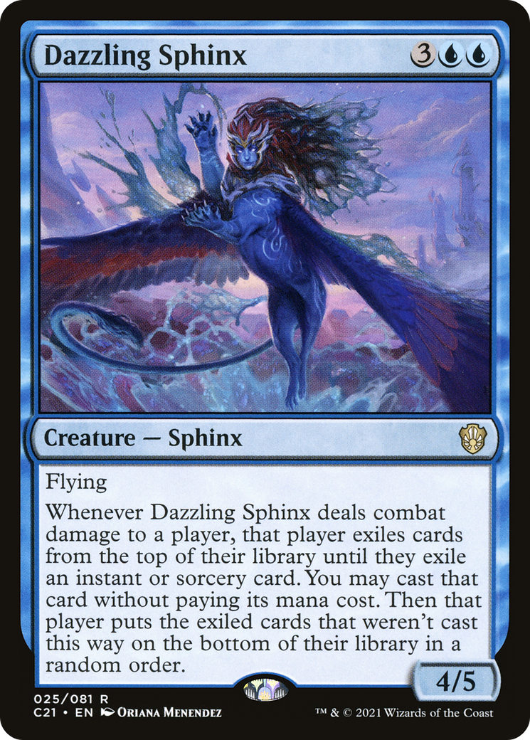 {R} Dazzling Sphinx [Commander 2021][C21 025]