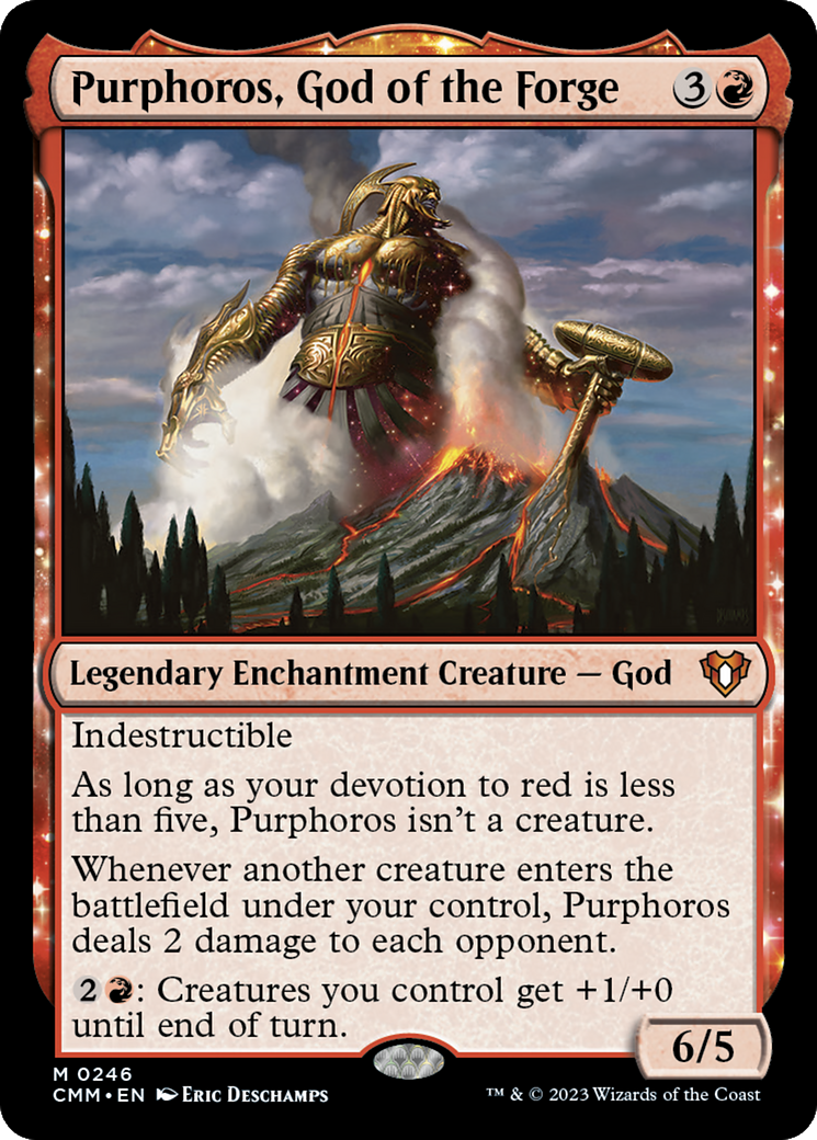 {R} Purphoros, God of the Forge [Commander Masters][CMM 246]