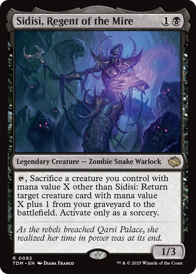 {@R} Sidisi, Regent of the Mire [Tarkir: Dragonstorm][TDM 092]