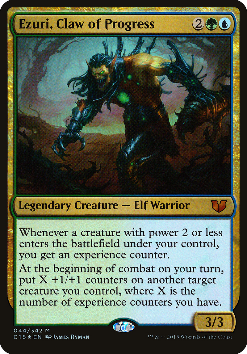 {O} Ezuri, Claw of Progress (Oversized) [Commander 2015 Oversized][OVR C15 044]