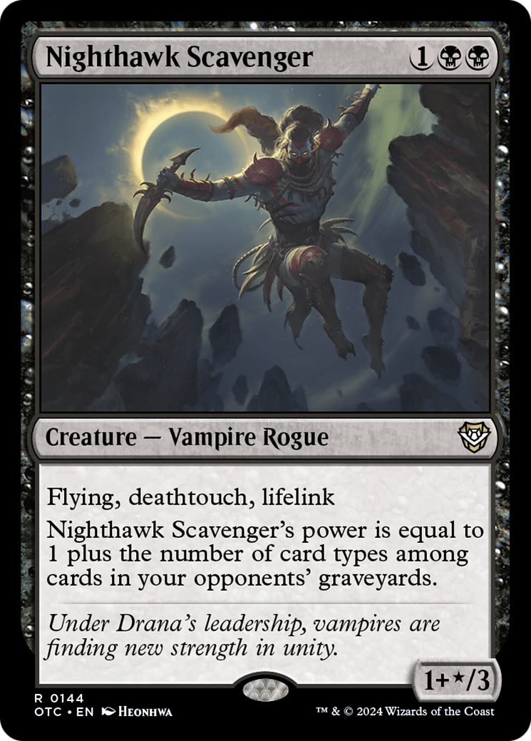 {R} Nighthawk Scavenger [Outlaws of Thunder Junction Commander][OTC 144]