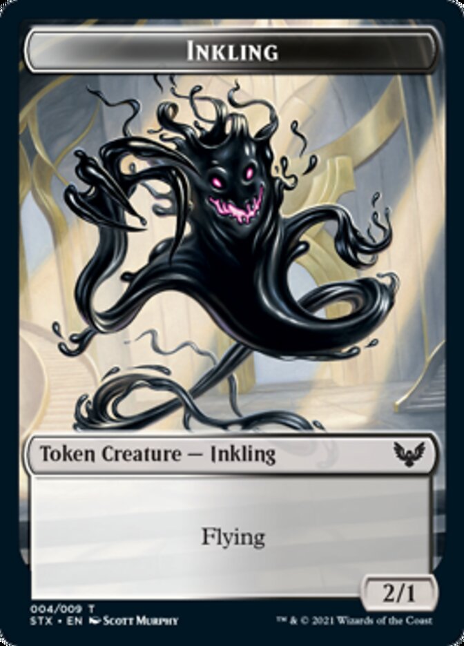 {T} Fractal // Inkling Token [Strixhaven: School of Mages Tokens][TSTX 003]