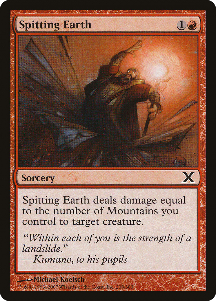 {C} Spitting Earth [Tenth Edition][10E 238]