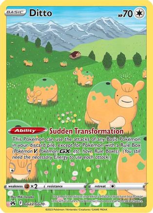 [PKM-R] Ditto (GG22/GG70) [Sword & Shield: Crown Zenith]