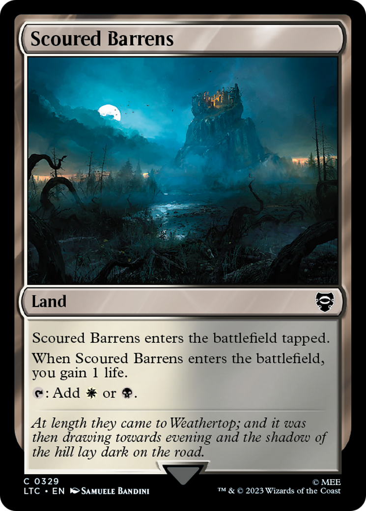 {C} Scoured Barrens [The Lord of the Rings: Tales of Middle-Earth Commander][LTC 329]