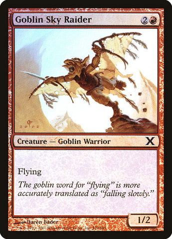 {C} Goblin Sky Raider (Premium Foil) [Tenth Edition][FP 10E 210]
