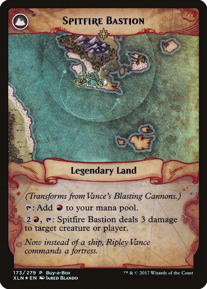 {R} Vance's Blasting Cannons // Spitfire Bastion (Buy-A-Box) [Ixalan Treasure Chest][PA PXTC 173]