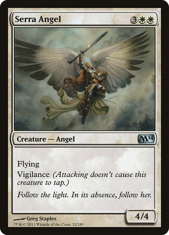 {C} Serra Angel [Magic 2014][M14 032]