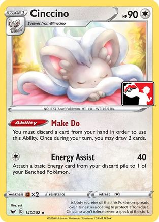 [PKM-R] Cinccino (147/202) [Prize Pack Series One]