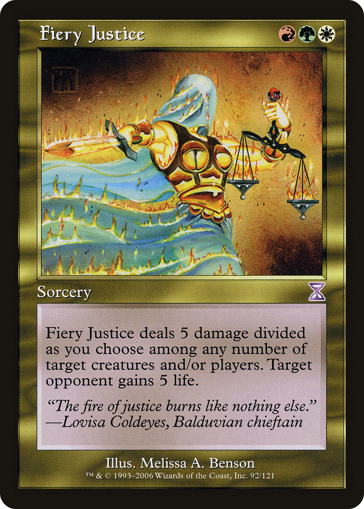 {R} Fiery Justice [Time Spiral Timeshifted][TSB 092] - Misty Mountain Games