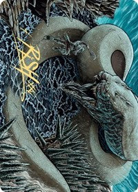 {A} Koma, Cosmos Serpent 2 Art Card (Gold-Stamped Signature) [Kaldheim Art Series][GS AKHM 080]