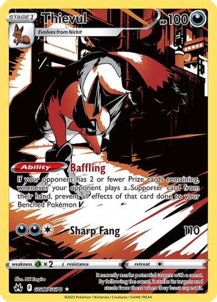 [PKM-R] Thievul (GG17/GG70) [Sword & Shield: Crown Zenith]
