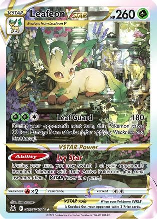 [PKM-R] Leafeon VSTAR (GG35/GG70) [Sword & Shield: Crown Zenith]