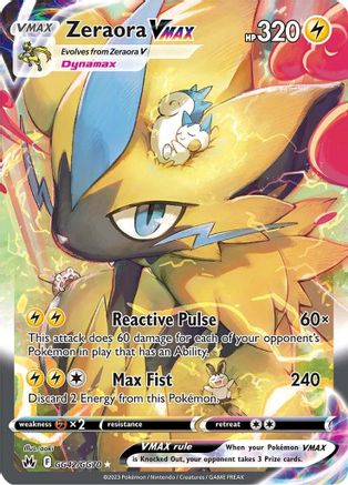 [PKM-R] Zeraora VMAX (GG42/GG70) [Sword & Shield: Crown Zenith]