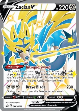 [PKM-R] Zacian V (SWSH292) [Sword & Shield: Black Star Promos]