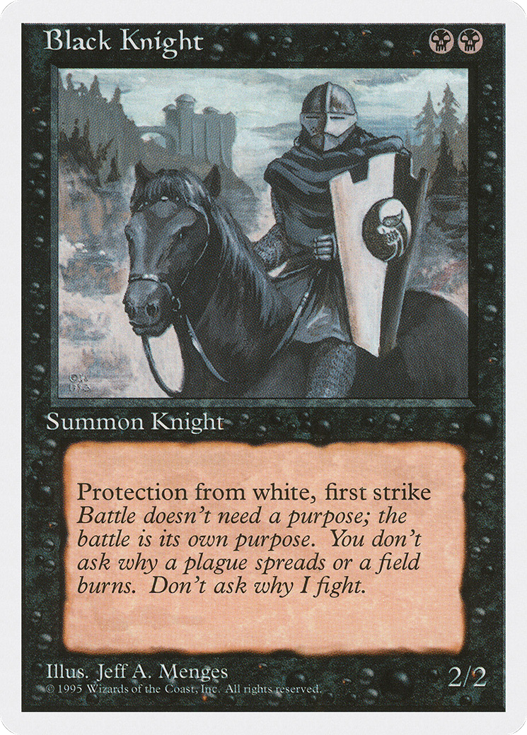 {C} Black Knight [Fourth Edition][4ED 121]