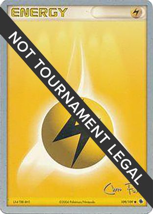 [PKM BE]Lightning Energy (109/109) (Blaziken Tech - Chris Fulop) [World Championships 2004]