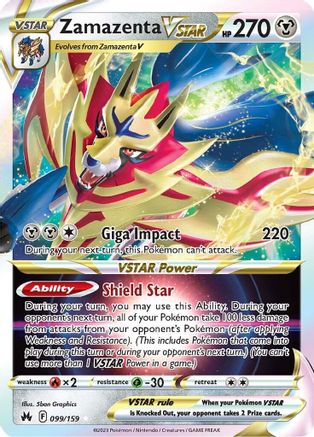 [PKM] Zamazenta VSTAR (099/159) [Sword & Shield: Crown Zenith]