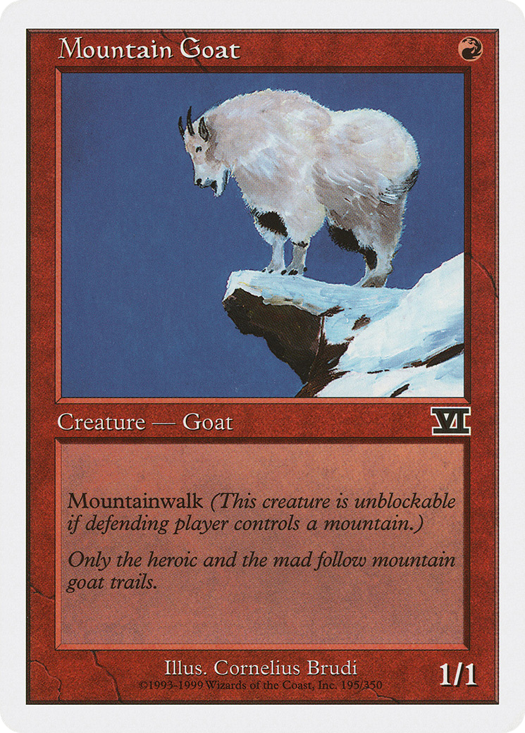 {C} Mountain Goat [Classic Sixth Edition][6ED 195]