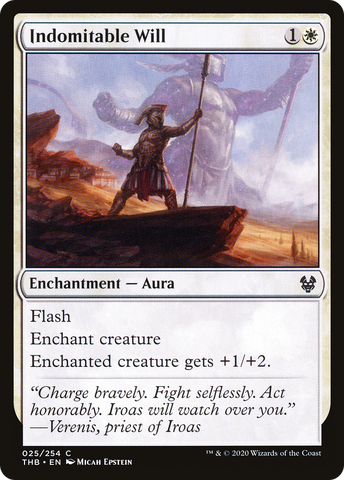 {C} Indomitable Will [Theros Beyond Death][THB 025]