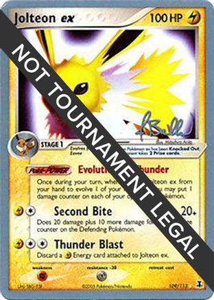 [WC PKM-R] Jolteon ex (109/113) (Eeveelutions - Jimmy Ballard) [World Championships 2006]