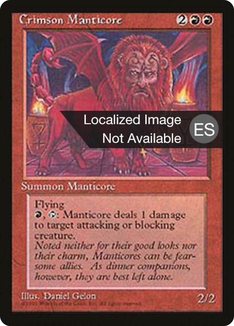 {F} Crimson Manticore [Fourth Edition (Foreign Black Border)][FBB 4ED 183]