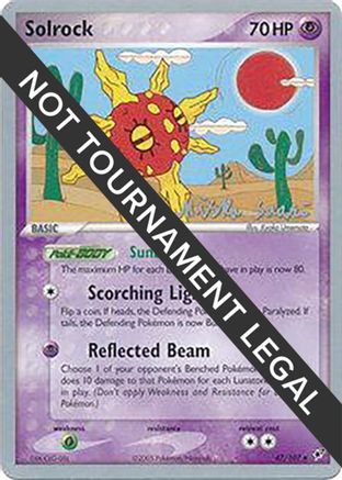 [PKM] Solrock (47/107) (Suns & Moons - Miska Saari) [World Championships 2006]