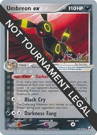 [WC PKM-R] Umbreon ex (112/115) (Eeveelutions - Jimmy Ballard) [World Championships 2006]