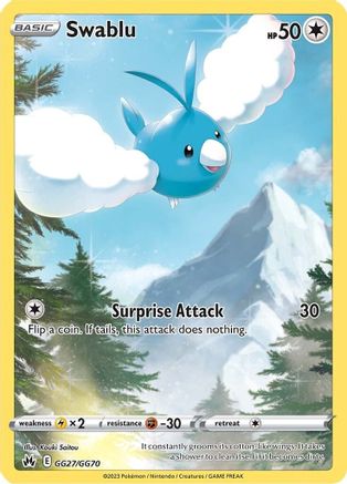 [PKM] Swablu (GG27/GG70) [Sword & Shield: Crown Zenith]