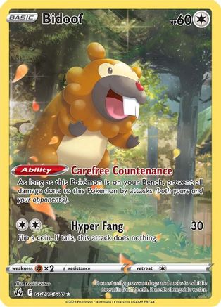 [PKM] Bidoof (GG29/GG70) [Sword & Shield: Crown Zenith]