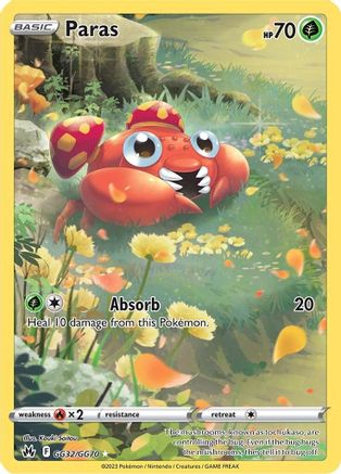[PKM] Paras (GG32/GG70) [Sword & Shield: Crown Zenith]